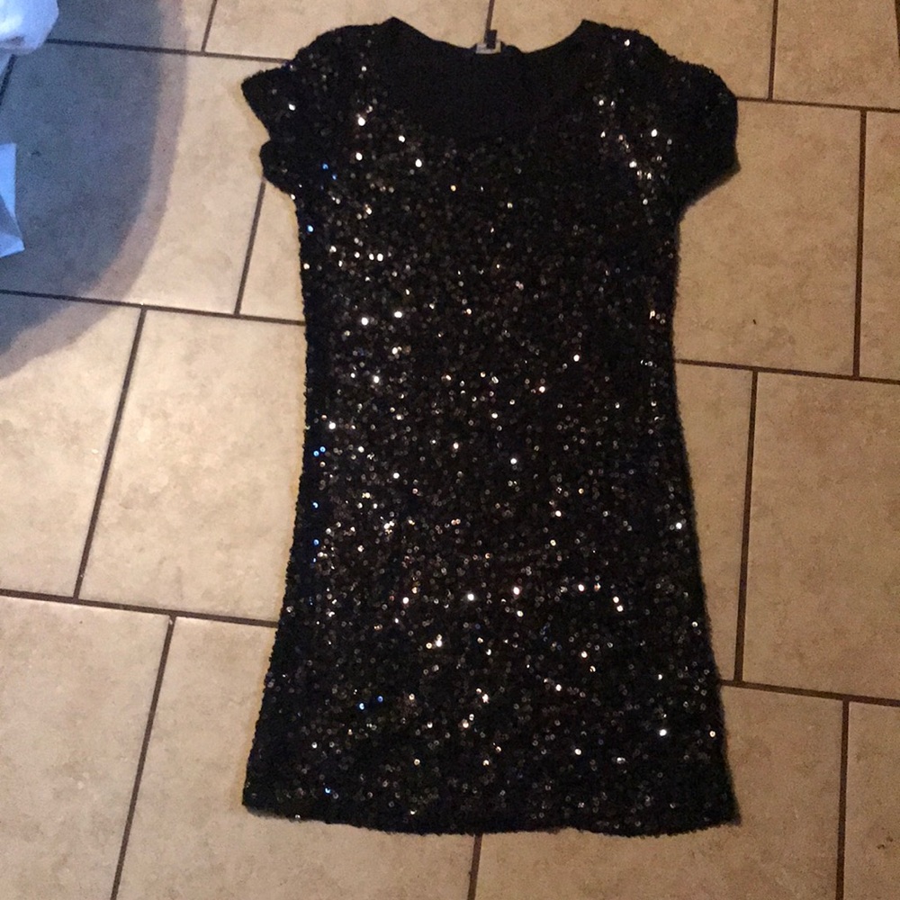 Black sequin shirt